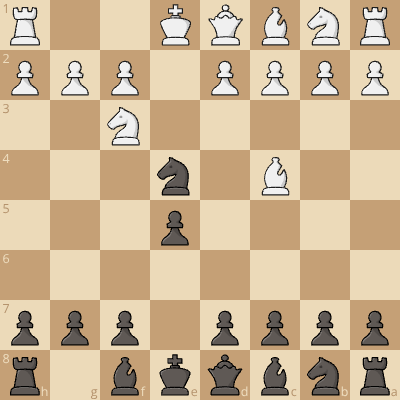 Urusov Lichtenhein gambit as black